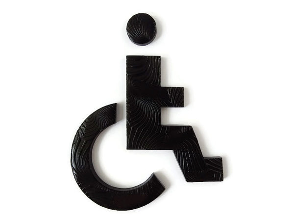 Handicap sign for accesseble restroom 
