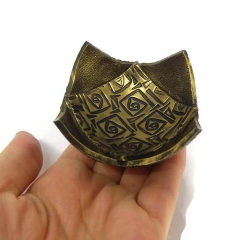 Gold Ring Bowl, Small Square Jewelry Organizer